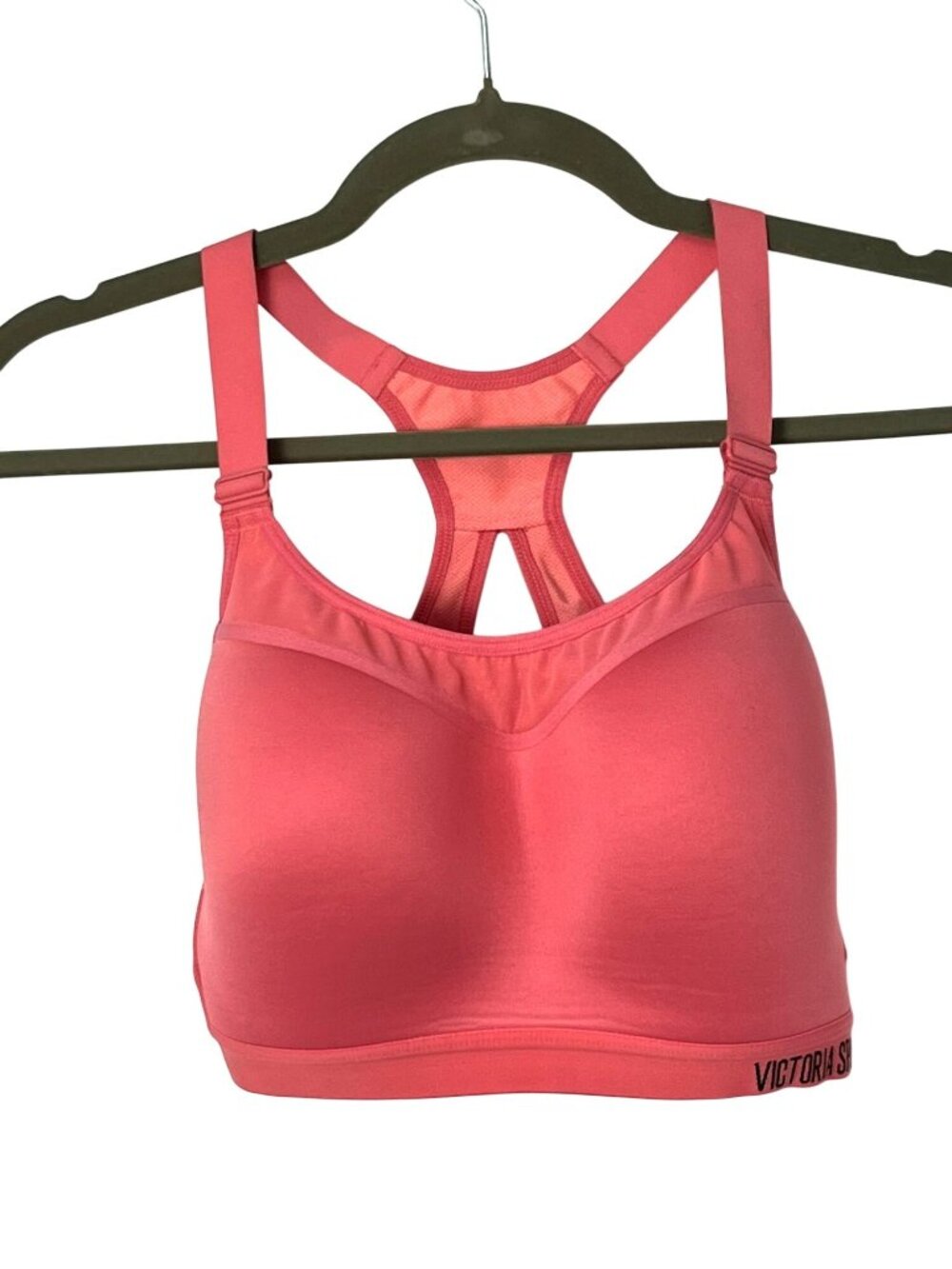 Victoria's Secret Sport High Impact Racerback Sports Bra Pink 32DDD Used